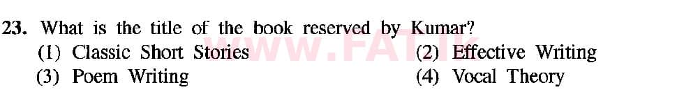 உள்ளூர் பாடத்திட்டம் : சாதாரண நிலை (சா/த) தகவல் தொடர்பாடல் தொழில்நுட்பம் - 2019 டிசம்பர் - தாள்கள் I (English மொழிமூலம்) 23 2