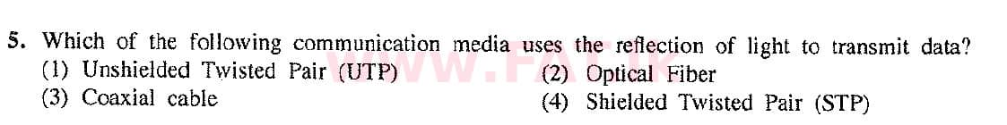 உள்ளூர் பாடத்திட்டம் : சாதாரண நிலை (சா/த) தகவல் தொடர்பாடல் தொழில்நுட்பம் - 2017 டிசம்பர் - தாள்கள் I (English மொழிமூலம்) 5 1