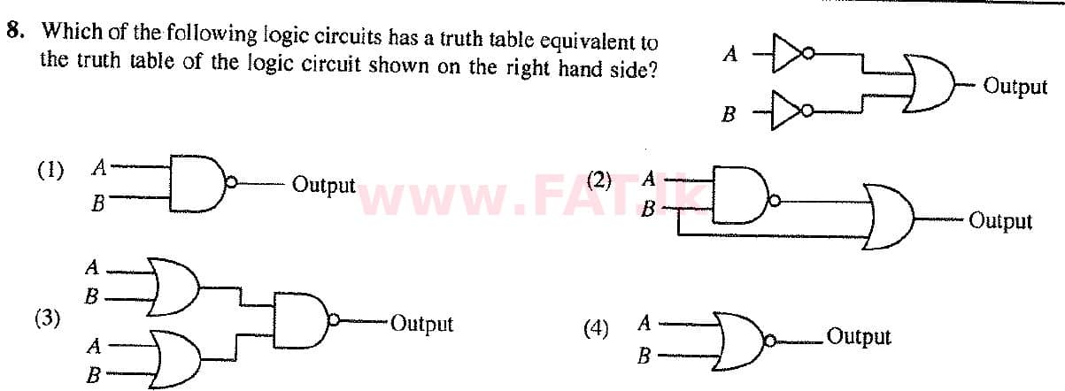 දේශීය විෂය නිර්දේශය : සාමාන්‍ය පෙළ (O/L) තොරතුරු හා සන්නිවේදන තාක්ෂණය (ICT) - 2017 දෙසැම්බර් - ප්‍රශ්න පත්‍රය I (English මාධ්‍යය) 8 1