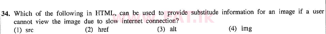 දේශීය විෂය නිර්දේශය : සාමාන්‍ය පෙළ (O/L) තොරතුරු හා සන්නිවේදන තාක්ෂණය (ICT) - 2017 දෙසැම්බර් - ප්‍රශ්න පත්‍රය I (English මාධ්‍යය) 34 1