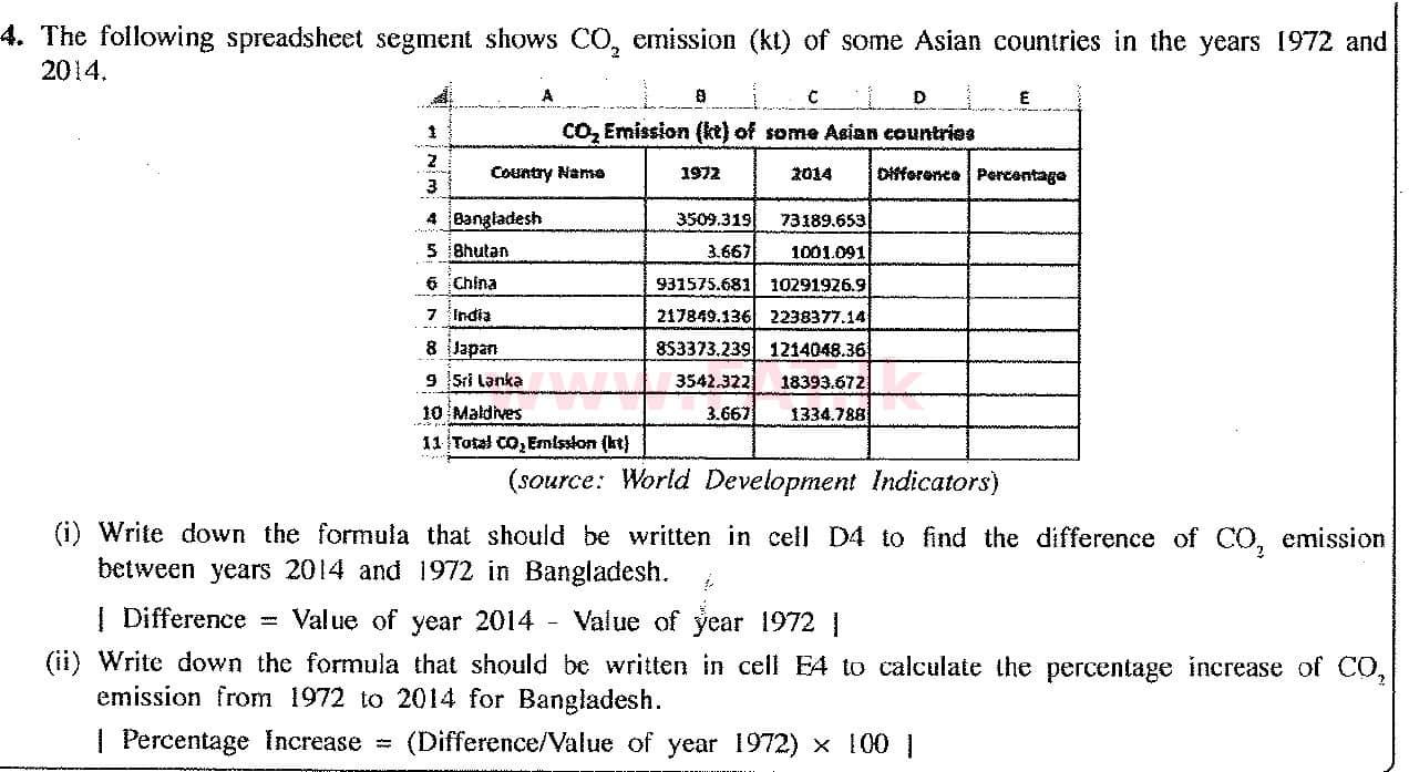 දේශීය විෂය නිර්දේශය : සාමාන්‍ය පෙළ (O/L) තොරතුරු හා සන්නිවේදන තාක්ෂණය (ICT) - 2017 දෙසැම්බර් - ප්‍රශ්න පත්‍රය II (English මාධ්‍යය) 4 1