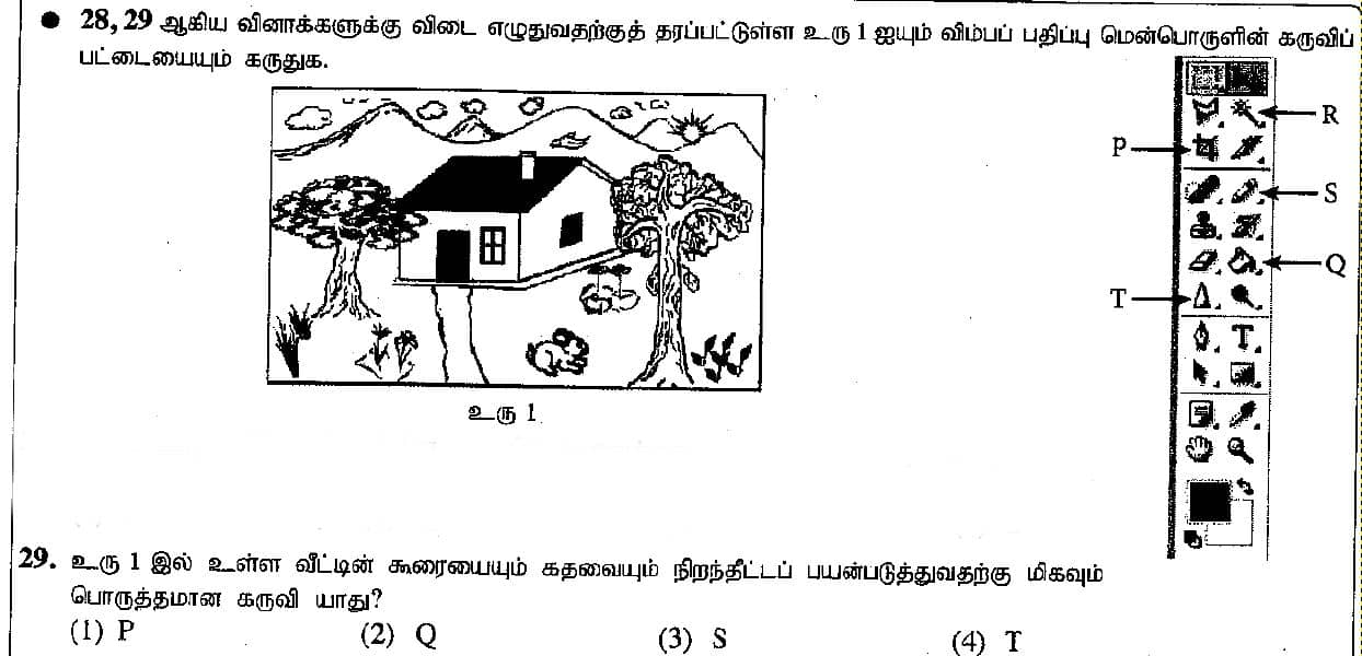 உள்ளூர் பாடத்திட்டம் : சாதாரண நிலை (சா/த) தகவல் தொடர்பாடல் தொழில்நுட்பம் - 2015 டிசம்பர் - தாள்கள் I (தமிழ் மொழிமூலம்) 29 1