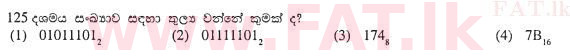 உள்ளூர் பாடத்திட்டம் : சாதாரண நிலை (சா/த) தகவல் தொடர்பாடல் தொழில்நுட்பம் - 2011 டிசம்பர் - தாள்கள் I (සිංහල மொழிமூலம்) 5 1
