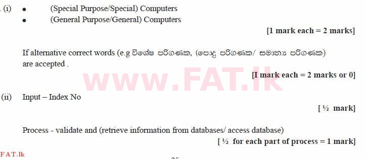 உள்ளூர் பாடத்திட்டம் : சாதாரண நிலை (சா/த) தகவல் தொடர்பாடல் தொழில்நுட்பம் - 2011 டிசம்பர் - தாள்கள் II (සිංහල மொழிமூலம்) 1 1997