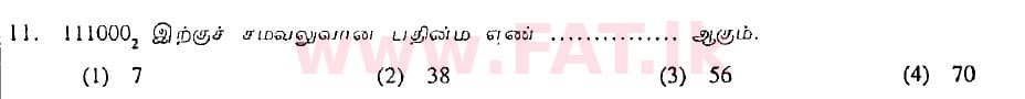 உள்ளூர் பாடத்திட்டம் : சாதாரண நிலை (சா/த) தகவல் தொடர்பாடல் தொழில்நுட்பம் - 2008 டிசம்பர் - தாள்கள் I (தமிழ் மொழிமூலம்) 11 1