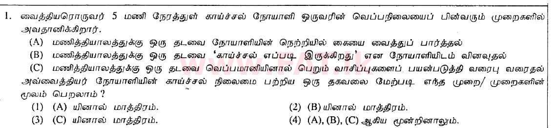 உள்ளூர் பாடத்திட்டம் : சாதாரண நிலை (சா/த) தகவல் தொடர்பாடல் தொழில்நுட்பம் - 2009 டிசம்பர் - தாள்கள் I (தமிழ் மொழிமூலம்) 1 1