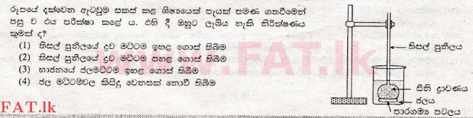 உள்ளூர் பாடத்திட்டம் : சாதாரண நிலை (சா/த) விஞ்ஞான - 2008 டிசம்பர் - தாள்கள் I (සිංහල மொழிமூலம்) 11 1