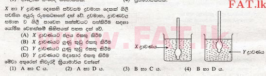 உள்ளூர் பாடத்திட்டம் : சாதாரண நிலை (சா/த) விஞ்ஞான - 2008 டிசம்பர் - தாள்கள் I (සිංහල மொழிமூலம்) 28 1