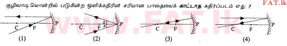 உள்ளூர் பாடத்திட்டம் : சாதாரண நிலை (சா/த) விஞ்ஞான - 2013 டிசம்பர் - தாள்கள் I (தமிழ் மொழிமூலம்) 26 1