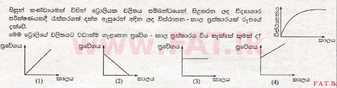 உள்ளூர் பாடத்திட்டம் : சாதாரண நிலை (சா/த) விஞ்ஞான - 2009 டிசம்பர் - தாள்கள் I (සිංහල மொழிமூலம்) 32 1
