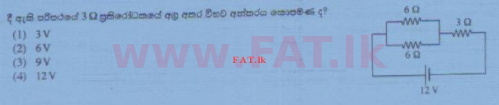 உள்ளூர் பாடத்திட்டம் : சாதாரண நிலை (சா/த) விஞ்ஞான - 2015 டிசம்பர் - தாள்கள் I (සිංහල மொழிமூலம்) 34 1