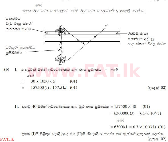 உள்ளூர் பாடத்திட்டம் : சாதாரண நிலை (சா/த) விஞ்ஞான - 2015 டிசம்பர் - தாள்கள் II (සිංහල மொழிமூலம்) 10 186