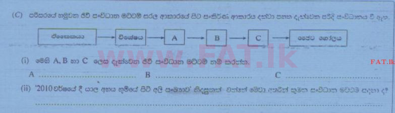 உள்ளூர் பாடத்திட்டம் : சாதாரண நிலை (சா/த) விஞ்ஞான - 2013 டிசம்பர் - தாள்கள் II (සිංහල மொழிமூலம்) 2 2
