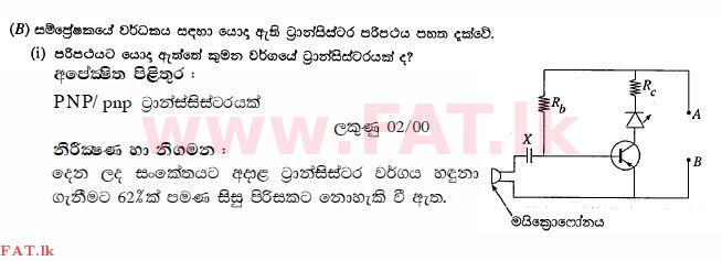 உள்ளூர் பாடத்திட்டம் : சாதாரண நிலை (சா/த) விஞ்ஞான - 2010 டிசம்பர் - தாள்கள் II (සිංහල மொழிமூலம்) 10 2398