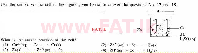 දේශීය විෂය නිර්දේශය : සාමාන්‍ය පෙළ (O/L) විද්‍යාව - 2015 දෙසැම්බර් - ප්‍රශ්න පත්‍රය I (English මාධ්‍යය) 18 1