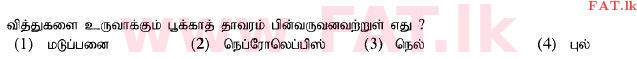 உள்ளூர் பாடத்திட்டம் : சாதாரண நிலை (சா/த) விஞ்ஞான - 2015 டிசம்பர் - தாள்கள் I (தமிழ் மொழிமூலம்) 1 1
