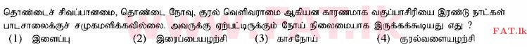 உள்ளூர் பாடத்திட்டம் : சாதாரண நிலை (சா/த) விஞ்ஞான - 2015 டிசம்பர் - தாள்கள் I (தமிழ் மொழிமூலம்) 8 1