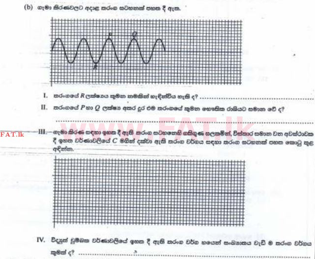 உள்ளூர் பாடத்திட்டம் : சாதாரண நிலை (சா/த) விஞ்ஞான - 2016 டிசம்பர் - தாள்கள் II (සිංහල மொழிமூலம்) 4 2