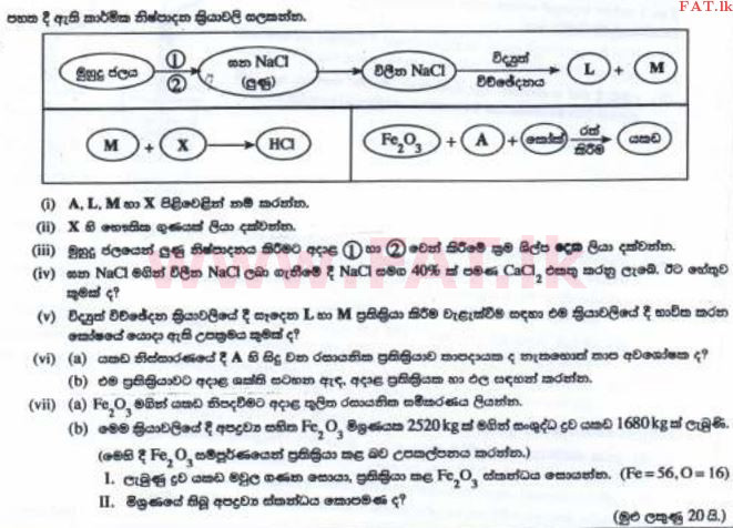 உள்ளூர் பாடத்திட்டம் : சாதாரண நிலை (சா/த) விஞ்ஞான - 2016 டிசம்பர் - தாள்கள் II (සිංහල மொழிமூலம்) 6 1