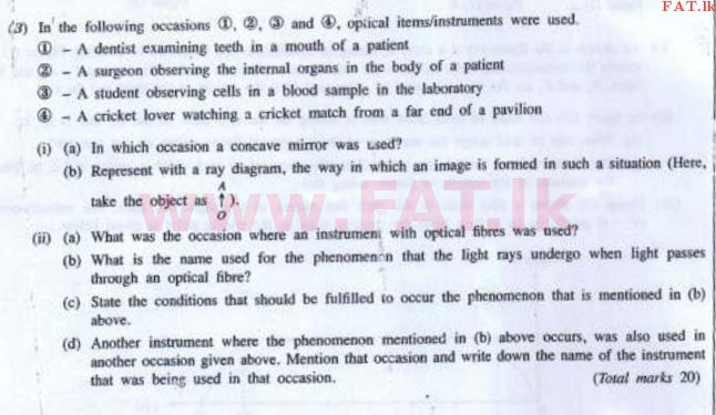 දේශීය විෂය නිර්දේශය : සාමාන්‍ය පෙළ (O/L) විද්‍යාව - 2016 දෙසැම්බර් - ප්‍රශ්න පත්‍රය II (English මාධ්‍යය) 9 2
