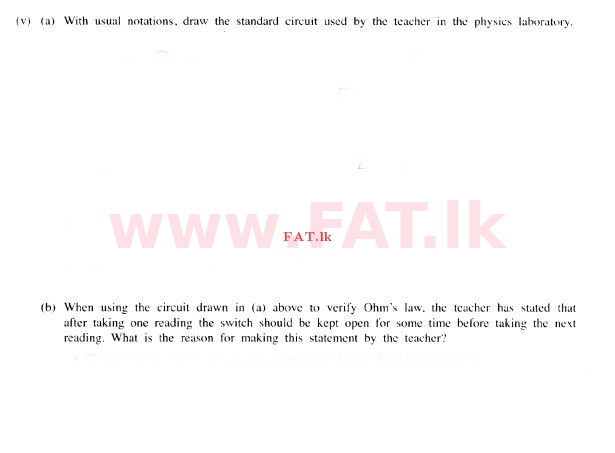 National Syllabus : Ordinary Level (O/L) Science - 2015 December - Paper II (English Medium) 4 2