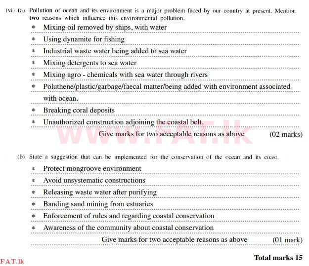 දේශීය විෂය නිර්දේශය : සාමාන්‍ය පෙළ (O/L) විද්‍යාව - 2015 දෙසැම්බර් - ප්‍රශ්න පත්‍රය II (English මාධ්‍යය) 1 191