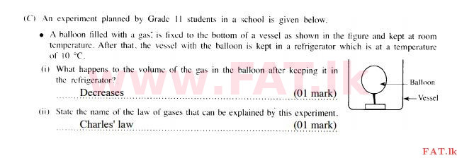 දේශීය විෂය නිර්දේශය : සාමාන්‍ය පෙළ (O/L) විද්‍යාව - 2015 දෙසැම්බර් - ප්‍රශ්න පත්‍රය II (English මාධ්‍යය) 3 197