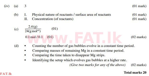 දේශීය විෂය නිර්දේශය : සාමාන්‍ය පෙළ (O/L) විද්‍යාව - 2015 දෙසැම්බර් - ප්‍රශ්න පත්‍රය II (English මාධ්‍යය) 7 207