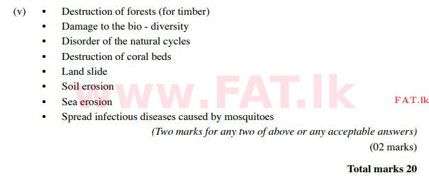National Syllabus : Ordinary Level (O/L) Science - 2015 December - Paper II (English Medium) 8 210