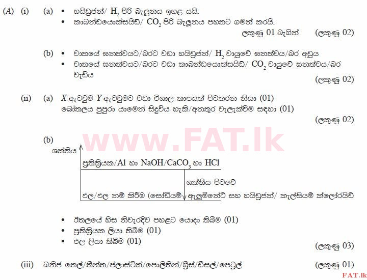 உள்ளூர் பாடத்திட்டம் : சாதாரண நிலை (சா/த) விஞ்ஞான - 2014 டிசம்பர் - தாள்கள் II (සිංහල மொழிமூலம்) 7 426
