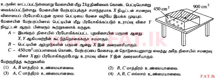 உள்ளூர் பாடத்திட்டம் : சாதாரண நிலை (சா/த) விஞ்ஞான - 2014 டிசம்பர் - தாள்கள் I (தமிழ் மொழிமூலம்) 36 1