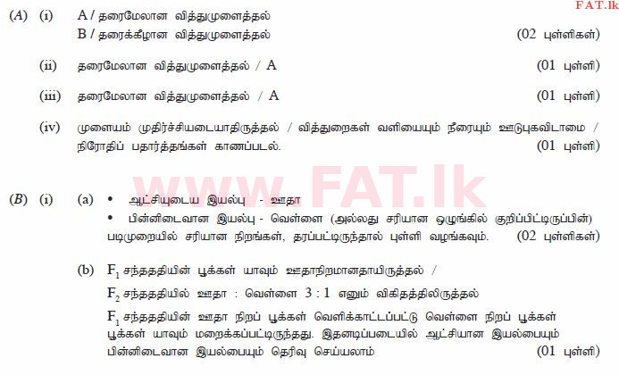 දේශීය විෂය නිර්දේශය : සාමාන්‍ය පෙළ (O/L) විද්‍යාව - 2014 දෙසැම්බර් - ප්‍රශ්න පත්‍රය II (தமிழ் මාධ්‍යය) 6 450