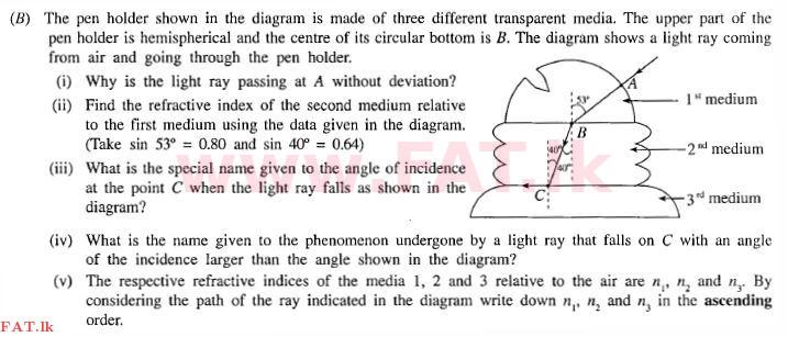 දේශීය විෂය නිර්දේශය : සාමාන්‍ය පෙළ (O/L) විද්‍යාව - 2013 දෙසැම්බර් - ප්‍රශ්න පත්‍රය II (English මාධ්‍යය) 9 2