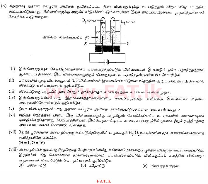 National Syllabus : Ordinary Level (O/L) Science - 2013 December - Paper II (தமிழ் Medium) 8 1