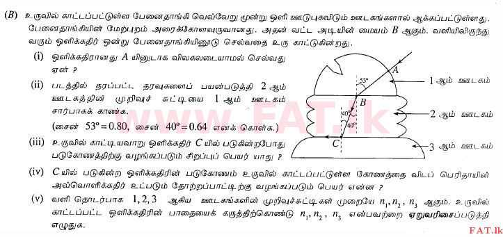 National Syllabus : Ordinary Level (O/L) Science - 2013 December - Paper II (தமிழ் Medium) 9 2