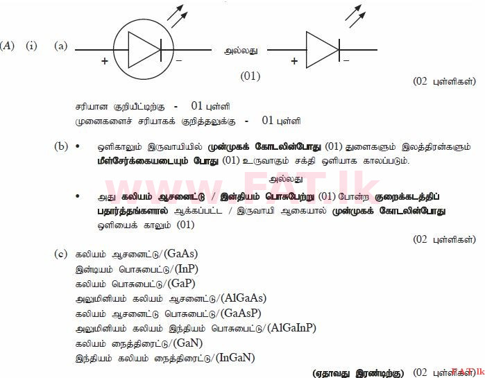உள்ளூர் பாடத்திட்டம் : சாதாரண நிலை (சா/த) விஞ்ஞான - 2013 டிசம்பர் - தாள்கள் II (தமிழ் மொழிமூலம்) 10 1038