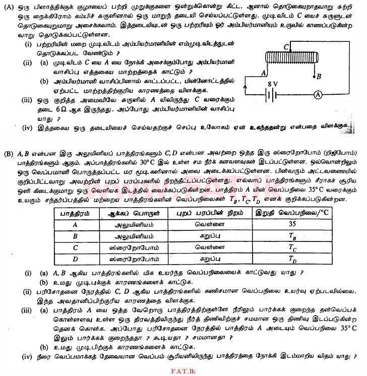 National Syllabus : Ordinary Level (O/L) Science - 2012 December - Paper II (தமிழ் Medium) 9 1