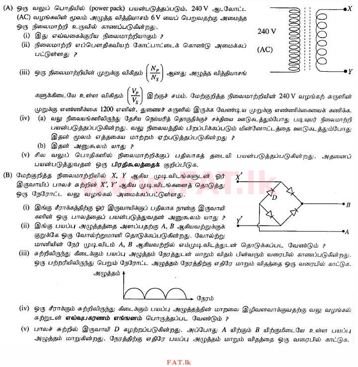 National Syllabus : Ordinary Level (O/L) Science - 2012 December - Paper II (தமிழ் Medium) 10 1