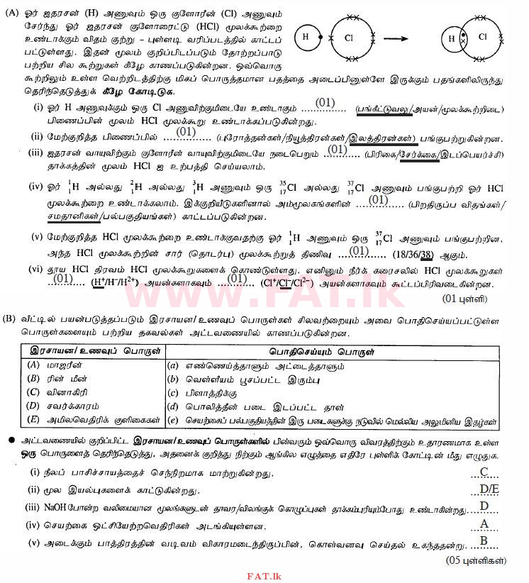 National Syllabus : Ordinary Level (O/L) Science - 2012 December - Paper II (தமிழ் Medium) 3 1749