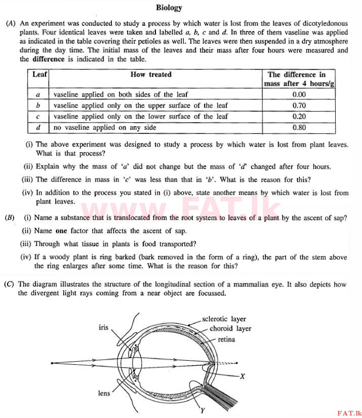 දේශීය විෂය නිර්දේශය : සාමාන්‍ය පෙළ (O/L) විද්‍යාව - 2012 දෙසැම්බර් - ප්‍රශ්න පත්‍රය II (English මාධ්‍යය) 5 1