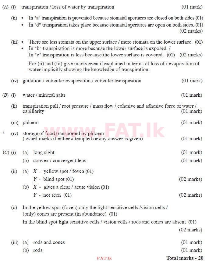 දේශීය විෂය නිර්දේශය : සාමාන්‍ය පෙළ (O/L) විද්‍යාව - 2012 දෙසැම්බර් - ප්‍රශ්න පත්‍රය II (English මාධ්‍යය) 5 1883