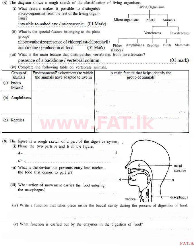 உள்ளூர் பாடத்திட்டம் : சாதாரண நிலை (சா/த) விஞ்ஞான - 2011 டிசம்பர் - தாள்கள் II (English மொழிமூலம்) 2 1