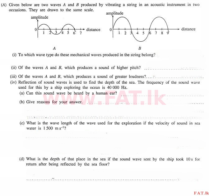 உள்ளூர் பாடத்திட்டம் : சாதாரண நிலை (சா/த) விஞ்ஞான - 2011 டிசம்பர் - தாள்கள் II (English மொழிமூலம்) 4 1