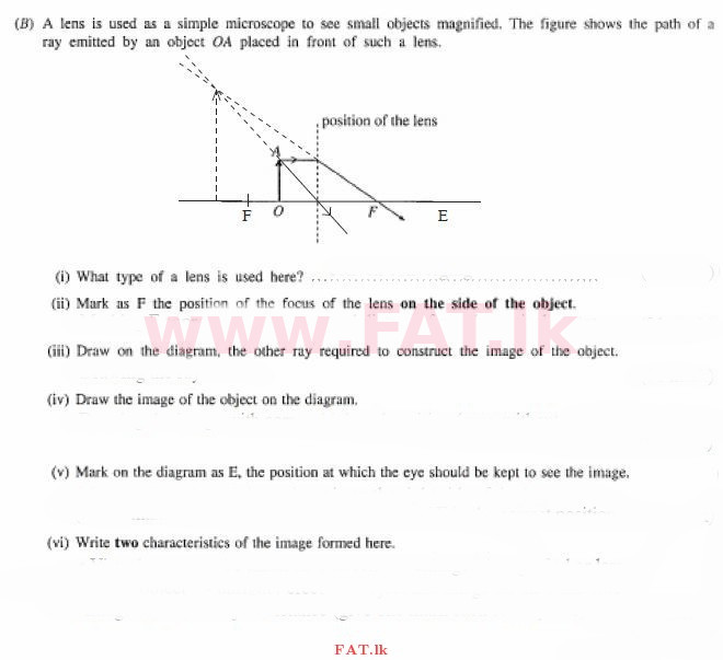 உள்ளூர் பாடத்திட்டம் : சாதாரண நிலை (சா/த) விஞ்ஞான - 2011 டிசம்பர் - தாள்கள் II (English மொழிமூலம்) 4 2
