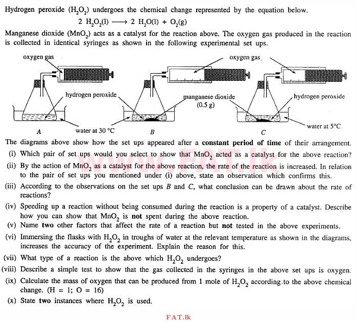 உள்ளூர் பாடத்திட்டம் : சாதாரண நிலை (சா/த) விஞ்ஞான - 2011 டிசம்பர் - தாள்கள் II (English மொழிமூலம்) 7 1
