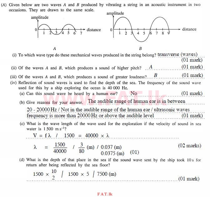 உள்ளூர் பாடத்திட்டம் : சாதாரண நிலை (சா/த) விஞ்ஞான - 2011 டிசம்பர் - தாள்கள் II (English மொழிமூலம்) 4 2299