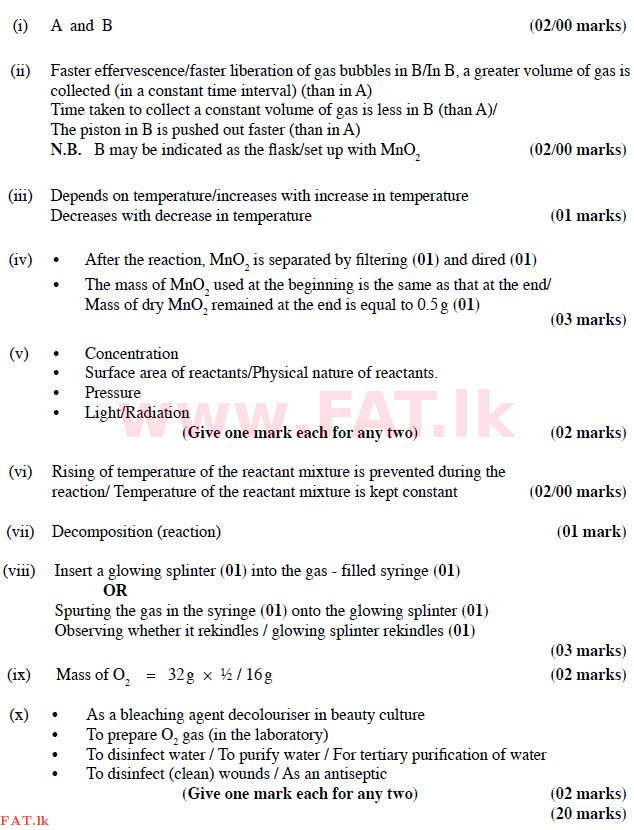 உள்ளூர் பாடத்திட்டம் : சாதாரண நிலை (சா/த) விஞ்ஞான - 2011 டிசம்பர் - தாள்கள் II (English மொழிமூலம்) 7 2306