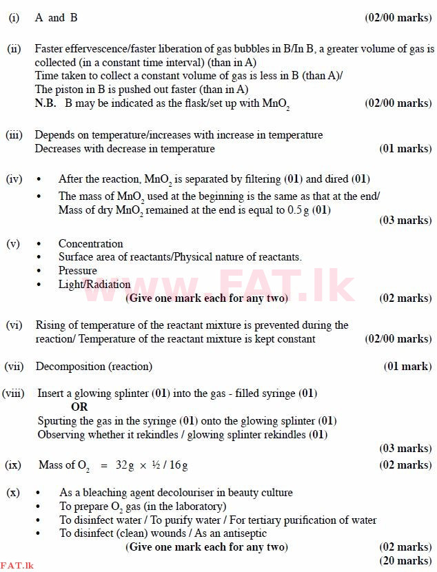 National Syllabus : Ordinary Level (O/L) Science - 2011 December - Paper II (English Medium) 7 2306