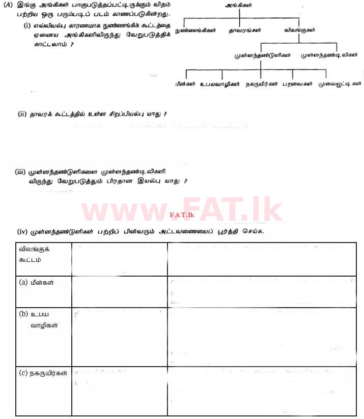 உள்ளூர் பாடத்திட்டம் : சாதாரண நிலை (சா/த) விஞ்ஞான - 2011 டிசம்பர் - தாள்கள் II (தமிழ் மொழிமூலம்) 2 1