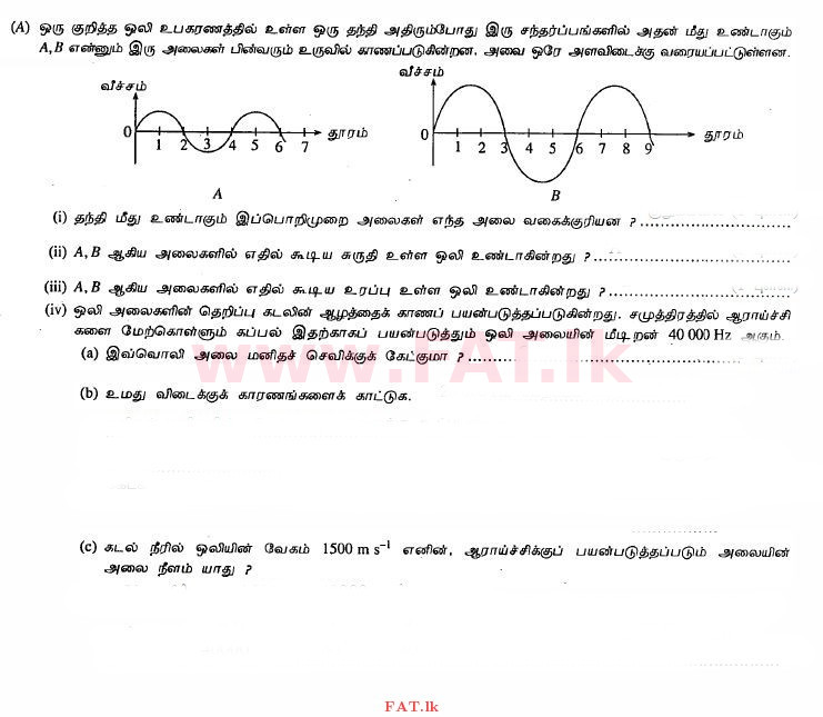உள்ளூர் பாடத்திட்டம் : சாதாரண நிலை (சா/த) விஞ்ஞான - 2011 டிசம்பர் - தாள்கள் II (தமிழ் மொழிமூலம்) 4 1